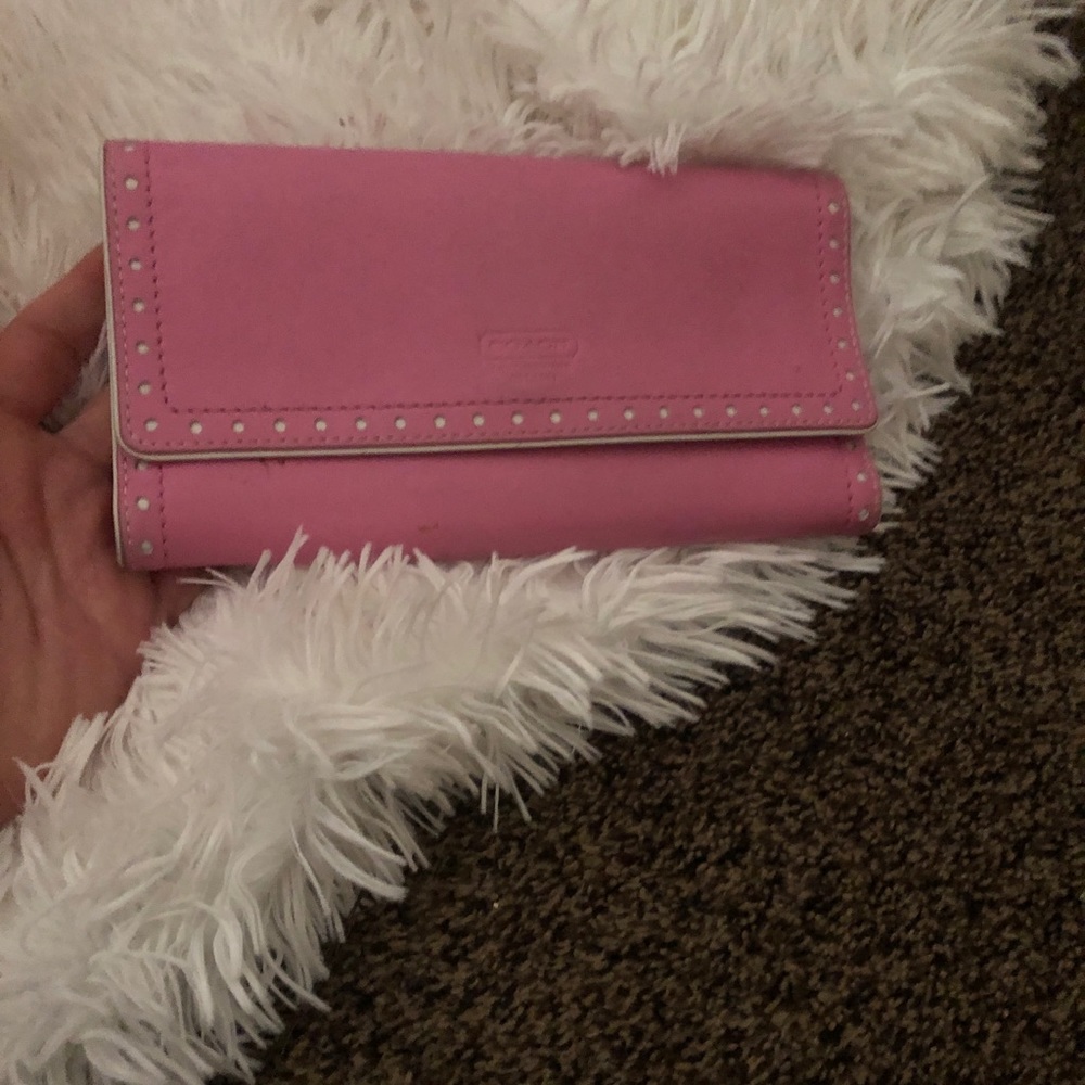 Coach checkbook wallet